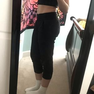 Lululemon cropped high waisted studio pants